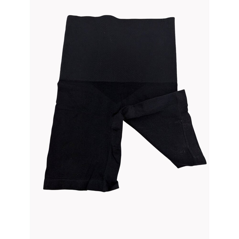Nautica Intimates Womens M Black High Waist Shapewear Shorts Seamless